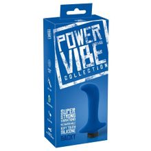 Синий вибромассажер простаты Power Vibe Backy - 12,8 см. Синий