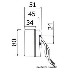 Osculati Компактный мембранный горн, 21.451.52