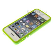 Бампер Яблоко для iPhone 5 зелёный