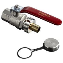 Шаровой кран Oventrop Ду 20 3 4" ВР со штуцером для шланга