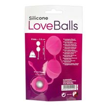 Розовые вагинальные шарики Silicone Love Balls