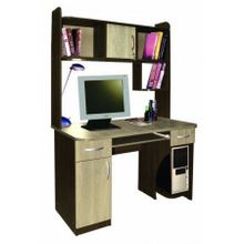 Компьютерный стол СК-7 с надстройкой, яблоня (Арт. ВО005212)