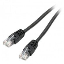 Кабель патч-корд UTP 6 категории 0.25 м, черный, Cablexpert (PP6U-0.25M BK)