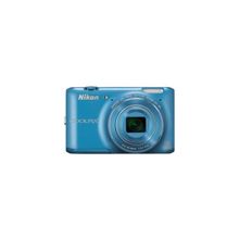 Nikon coolpix s6400 16mpix синий 12x 3" 1080 78mb sdhc en-el19