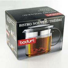 Чайник заварочный с фильтром черный Bodum Bistro Nouveau 1л