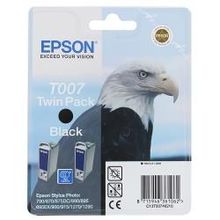 двойная упаковка картриджей Epson T007402 для Stylus Photo 870 1270, черный
