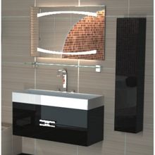 Aqwella Пенал Анкона 35 черный