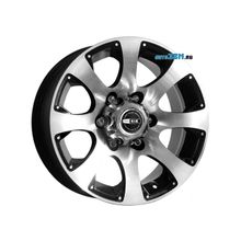 КиК Дакар-2 7.5x16 6x139.7 ET15 DIA108.1 блэк-платинум