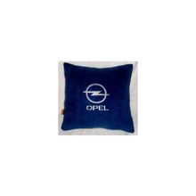  Подушка Opel синяя вышивка белая