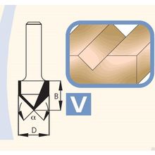 Фреза V образная угол 150 градусов