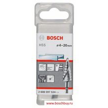 Bosch Ступенчатое сверло Bosch HSS 4-20 мм 9 ступеней (2608597524 , 2.608.597.524)