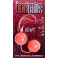 Вагинальные мягкие шарики MARBILIZED DUO BALLS PINK Розовый