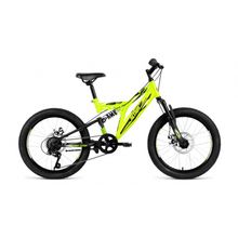 20" ALTAIR MTB FS 1.0 2019 (6ск, сталь, двухподвес, диск.мех, Грипшифт Altair трещетка)(рама 13", зеленый черный)