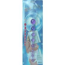 Sextoy 2011 Фиолетовая анальная цепочка - 30 см. (фиолетовый)