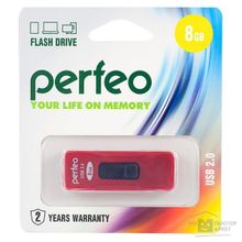 Perfeo USB Drive 8GB S05 Red PF-S05R008 USB3.0
