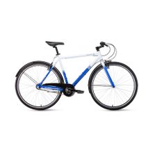 Городской велосипед FORWARD Rockford 28 белый синий (2019)
