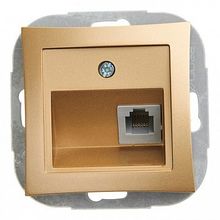 Розетка телефонная 1xRJ11 ДУЭТ, шампань |  код. WDE000481 |  Schneider Electric
