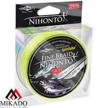 Плетеный шнур Mikado NIHONTO FINE BRAID 0,23 fluo (100 м) - 20,20 кг.