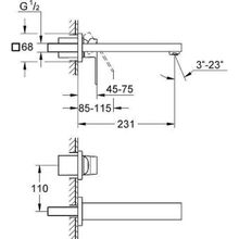 Смеситель Grohe Eurocube для раковины, 23447000