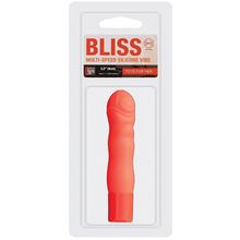 Dream Toys Оранжевый мини-вибромассажёр NEON BLISS VIBRATOR - 9 см.