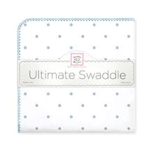 SwaddleDesigns Sterling Little Dots пастельно-голубая