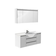 Aquanet Мебель для ванной Лайн 120 (белый) - Раковина-столешница Лайн 120 (Marmite Pernilla)