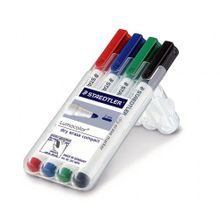 Маркер для досок Lumocolor Compact 1-2мм,набор 4цв,Staedtler