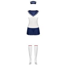 Obsessive Сексуальный костюм морячки (S-M   белый с синим)