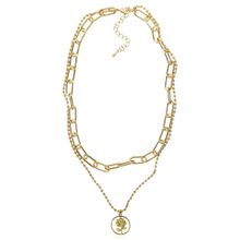 Многослойное колье "Роза" (арт. 83428-2)