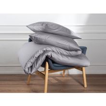 ПМ: Ecotex Набор наволочек Моноспейс - 2 шт. темно-серый