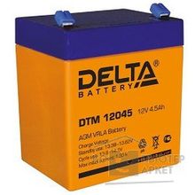 Delta DTM 12045 4,5А ч, 12В свинцово- кислотный аккумулятор
