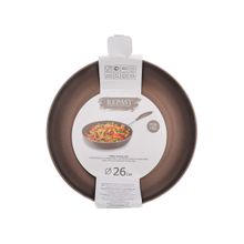 ПМ: Грандлюкс 46446 Сковорода Repast Dark chocolate диаметр 26 см, высота 4,8 см