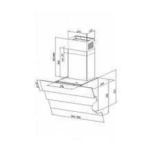 Maunfeld Вытяжка Maunfeld Cascada TRIO 60 WHITE