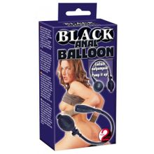 Черный анальный расширитель с грушей Simply Anal Balloon (52165)