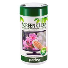Салфетки влажные Perfeo Screen Clean для очистки ЖК-экрана в тубе 100шт (PF-T SC-100)