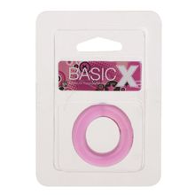 Dream Toys Розовое эрекционное кольцо BASICX TPR COCKRING PINK (розовый)