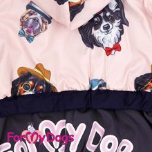 Дождевик для собак ForMyDogs Мистер Пёс девочка розовый 241SS-2017 F