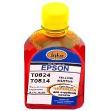 Чернила EPSON T0824, Optimum, жёлтые (250 мл)