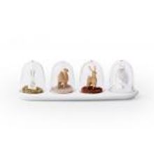 Qualy Емкости для специй в наборе Animal Parade арт. QL10125-WH