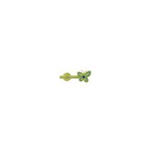 Карниз круглый Бэби Бабочка зеленый 320 см