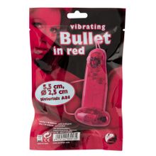 Красное виброяичко с пультом Bullet in Red (53120)