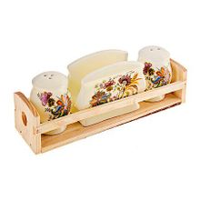 24855 Набор для специй 4пр на подставке LR (х36) (24855)