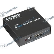 Разветвитель 2 порта HDMI ORIENT "HSP0102HN", с блоком питания (ret) [139559]