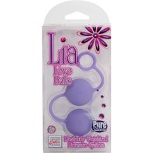 Фиолетовые вагинальные шарики Lia Love Balls Фиолетовый
