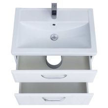 Тумба подвесная Sanstar Cristal 60 2 ящ, белая (ум-к Фостер 60)