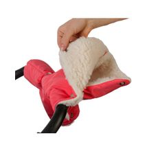 Чудо Чадо На коляску меховые коралловые