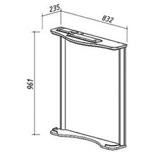 Зеркало Belux Ария 80 белое