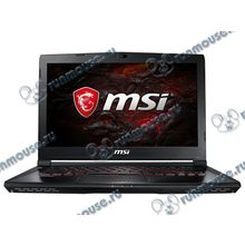 Ноутбук MSI "GS43VR 7RE-094RU" (Core i5 7300HQ-2.50ГГц, 16ГБ, 128+1000ГБ, GFGTX1060, LAN, WiFi, BT, WebCam, 14.0" 1920x1080, W10 H), черный [137766]