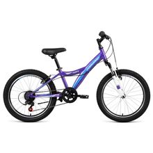 20" FORWARD Dakota 2.0 2019 (6ск, сталь, аморт.вилка, Vbr, RS35 - TY21 KFW660)(рама 10,5", фиолетовый синий)