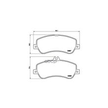 Колодки Тормозные Дисковые | Перед | Mercedes-Benz Glk-Class (X204) 220 Cdi 4-Matic (204.984, 204.997) 12.2008 - 06.2015 <=> Mercedes-Benz Glk-Class (X204) 300 4-Matic 09.2009 - Brembo арт. P50086